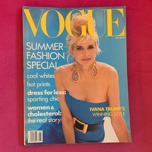 Vintage Vogue May 1990 Ivana Trump